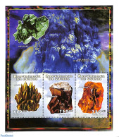 Guinea, Republic 1998 Minerals 3v M/s, Mint NH, History - Geology - Autres & Non Classés