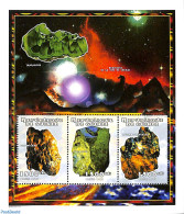 Guinea, Republic 1998 Minerals 3v M/s, Mint NH, History - Geology - Autres & Non Classés