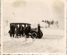 Photographie Photo Vintage Snapshot Amateur Automobile Voiture Auto  - Automobiles