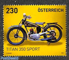Austria 2022 Motorcycle Titan 350 Sport 1v, Mint NH, Transport - Motorcycles - Unused Stamps
