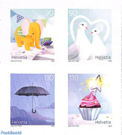 Switzerland 2022 Special Events 4v S-a, Mint NH, Nature - Birds - Elephants - Pigeons - Nuovi