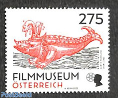 Austria 2022 Film Museum 1v, Mint NH, Nature - Performance Art - Fish - Film - Art - Museums - Unused Stamps
