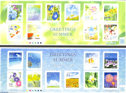 Japan 2022 Summer Greetings 20v S-a (2 M/s), Mint NH - Unused Stamps