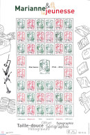 France 2014 Marianne 1944-2014 Overprints M/s, Mint NH - Neufs