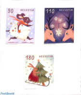 Switzerland 2022 Christmas 3v S-a, Mint NH, Religion - Christmas - Unused Stamps