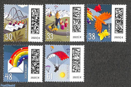 Germany, Federal Republic 2023 Definitives 5v, Mint NH, Sport - Cycling - Parachuting - Unused Stamps
