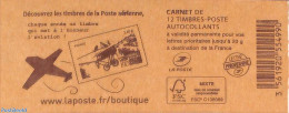 France 2015 Timbres Aérienne, Booklet With 12x Rouge S-a, Mint NH, Transport - Stamp Booklets - Stamps On Stamps - Ai.. - Unused Stamps