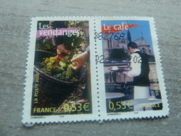 Les Vendanges Et Le Café - Portraits Régions - A Vivre - 0.53 € - Yt 3888 - 3889- Multicolore - Oblitérés - Année 2006 - - Used Stamps