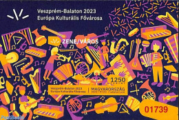 Hungary 2023 Veszprém, European Cultural Capital S/s, Imperforated, Red Number, Mint NH, History - Performance Art - .. - Ungebraucht