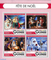 Guinea, Republic 2016 Christmas 4v M/s, Mint NH, Religion - Christmas - Navidad