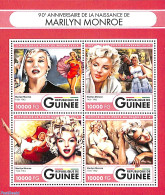 Guinea, Republic 2016 Marilyn Monroe 4v M/s, Mint NH, Performance Art - Marilyn Monroe - Sonstige & Ohne Zuordnung