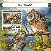 Guinea, Republic 2016 Owl S/s, Mint NH, Nature - Birds - Birds Of Prey - Owls - Other & Unclassified
