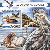 Guinea, Republic 2016 Waterbirds S/s, Mint NH, Nature - Birds - Ducks - Autres & Non Classés