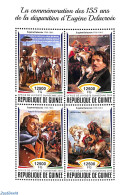 Guinea, Republic 2018 Eugène Delacroix 4v M/s, Mint NH, Art - Paintings - Other & Unclassified
