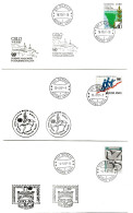 T - 6  - 3 Enveloppes  Nations Unies Genève - Expos Philatéliques 1987 - Bellinzona - London - Oslo - Philatelic Exhibitions