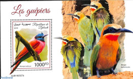 Djibouti 2019 Bee-eaters S/s, Mint NH, Nature - Birds - Dschibuti (1977-...)