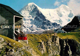 12681969 Wengen BE Maennlichen Luftseilbahn Mit Eiger Und Moench Wengen - Autres & Non Classés