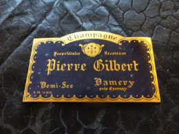 E-2 , Etiquette, Champagne Pierre Gilbert, Damery, Près Epernay - Champagner