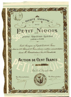 S.A.du PETIT NICOIS - Journal Républicain Quotidien - Industrie