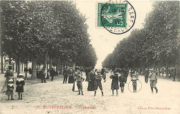 34 - Montpellier - Esplanade - Animée - Oblitération Ronde De 1908 - CPA - Voir Scans Recto-Verso - Montpellier