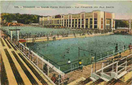 31 - Toulouse - Grande Piscine Municipale - Vue D'ensemble Des Deux Bassins - Animée - Colorisée - Carte Neuve - CPA - V - Toulouse