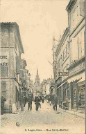 16 - Angouleme - Rue Saint-Martial - Animée - Oblitération Ronde De 1915 - CPA - Voir Scans Recto-Verso - Angouleme