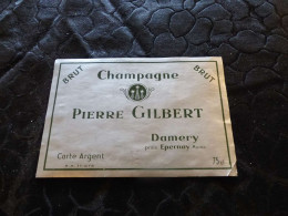 E-3 , Etiquette, Champagne Pierre Gilbert, Damery, Près Epernay - Champagner