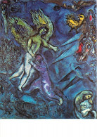 Art - Peinture Religieuse - Marc Chagall - Message Biblique - 9 - La Lutte De Jacob Et De L'Ange - Musée National De Nic - Schilderijen, Gebrandschilderd Glas En Beeldjes