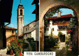 12678457 Vira Gambarogno Ortspartie Mit Kirche Vira Gambarogno - Autres & Non Classés