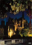 51 - Reims - Cathédrale Notre Dame - L'Abside De La Cathédrale Illuminée - Vue De Nuit - CPM - Carte Neuve - Voir Scans  - Reims