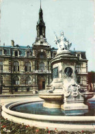 42 - Roanne - Hotel De Ville - Carte Dentelée - CPSM Grand Format - Flamme Postale - Voir Scans Recto-Verso - Roanne