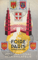 FOIRE DE PARIS 1949 - SALON INTERNATIONAL DE LA PHILATELIE -  Prix Fixe - Tentoonstellingen