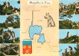 12 - Montpellier Le Vieux - Chaos Dolomitique - Multivues - Carte Géographique - Mention Photographie Véritable - Carte  - Andere & Zonder Classificatie