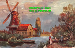 R356227 Ernest Nister. London. Series 182. E. P. Dutton. 1909. Windmill. Boats. - Other & Unclassified