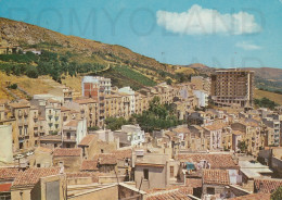 CARTOLINA  C14 SALEMI,TRAPANI,SICILIA-PANORAMA CON VILLA SCIMENI-STORIA,MEMORIA,CULTURA,BELLA ITALIA,VIAGGIATA 1969 - Trapani