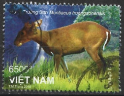 Viet Nam Democratic Republic 2018. Scott #3610 (U) Fauna Of Kon Ka Kinh National Park, Montiacus Truongsonensis - Viêt-Nam