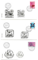 T - 7  - 3 Enveloppes  Nations Unies Genève - Expos Philatéliques 1983 - Pau - Stockholm - London - Briefmarkenausstellungen