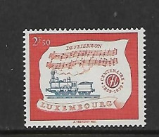 LUXEMBOURG 1956 TRAINS-CENTENAIRE  DES CHEMINS DE FER YVERT N°569 NEUF MNH** - Eisenbahnen