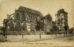 CPA (Oise) BEAUVAIS - Eglise Saint-Etienne (n° 17) - Beauvais