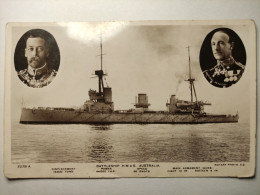 Navire De Guerre "BATTELESHIP H.MAS AUSTRALIA" - Le HMAS Australia Est Un Croiseur Pour La Royal Australian Navy - Guerra