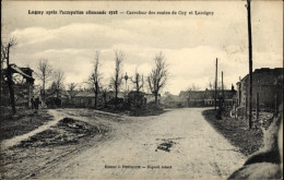 CPA Lagny Seine Et Marne, Kreuzung Der Straßen Cuy Und Lassigny - Sonstige & Ohne Zuordnung