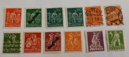 LOT DE 12 TIMBRES - DEUTSCHES REICH - Other & Unclassified