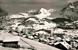 12672207 Adelboden Winterpanorama Mit Bunderspitz Kl Lohner Nuenihorn Berner Alp - Altri & Non Classificati
