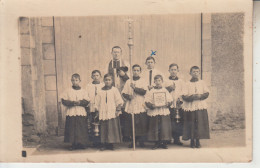 CARTE PHOTO - André Enfant De Coeur Et Abbé LAIDET à CONTINOIR - Sonstige & Ohne Zuordnung