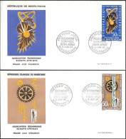 Mauritania Upper Volta 2 FDC Covers 1964. Europe - Africa Economic Association - Mauretanien (1960-...)