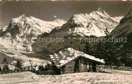 12666207 Grindelwald Berghuette Wetterhorn Berglistock Mettenberg Schreckhorn Be - Altri & Non Classificati