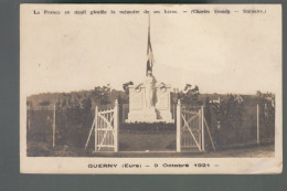 CP - 27 - Guerny - Monument Aux Morts - 9 Octobre 1921 - Carte Photo - Other & Unclassified