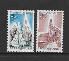 LUXEMBOURG 1979 TRAINS-GARES YVERT N°935/936 NEUF MNH** - Treni