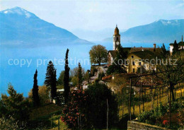 12649177 Ronco Sopra Ascona Ortsansicht Mit Kirche Lago Maggiore Alpen Ronco Sop - Autres & Non Classés