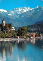 12647657 Brienz BE Mit Kirche Brienzersee Gwaechtenhorn Tierberge Und Benzlauist - Altri & Non Classificati